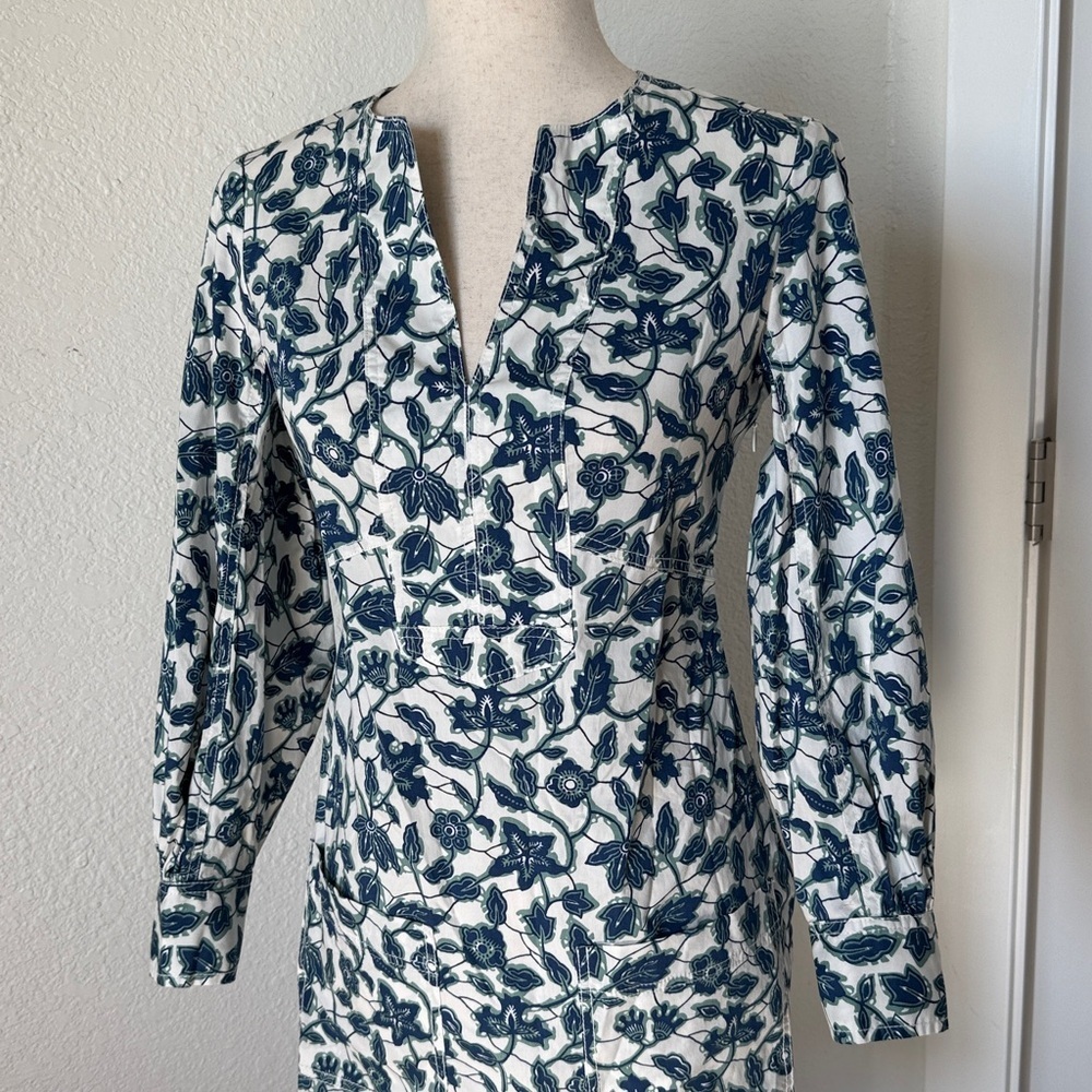 Derek Lam 10 Crosby Kasha Floral Print Shift Dress, Size 2 cotton - Picture 2 of 15